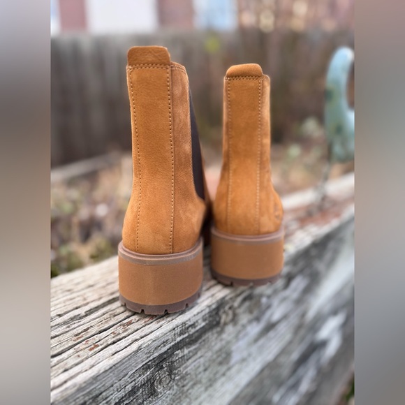 NEW Timberland Womens Carnaby Cool Chelsea Boot - Tan Size 9 - Picture 3 of 12